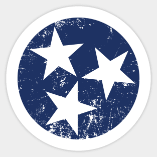 Tennessee Flag Distressed Sticker